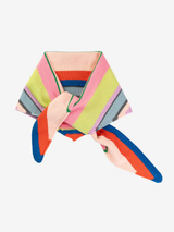 Multi Stripe Triangle Scarf - Rainbow