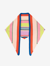 Multi Stripe Triangle Scarf - Rainbow
