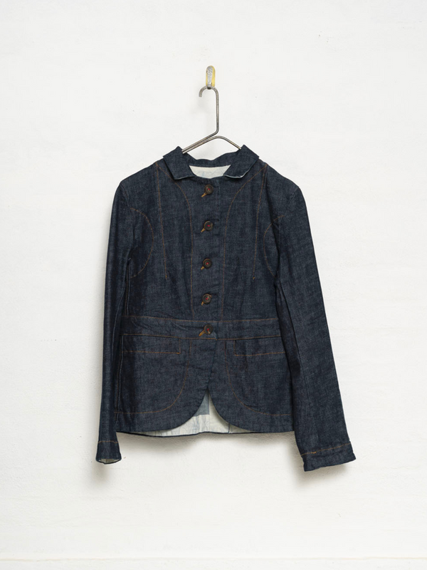 Hannoh Wessel - Vlinda Washed Denim Jacket - Indigo - Verdalina