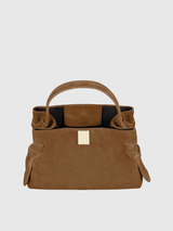 Yuzefi - Gyoza Bag - Cognac Suede - Verdalina