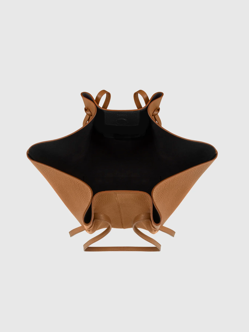 Yuzefi | Large Mochi - Hazel Pebble Grained Leather| Verdalina