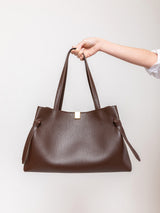 Yuzefi - Gyoza Tote - Pebble Grain Leather - Verdalina