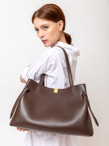 Yuzefi - Gyoza Tote - Pebble Grain Leather - Verdalina