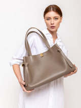 Yuzefi - Gyoza Tote - Pebble Grain Leather - Verdalina