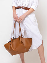 Yuzefi - Large Mochi - Hazel Pebble Grained Leather - Verdalina