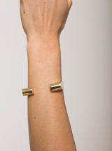 Quarry - Double Caro Cuff - Brass - Verdalina