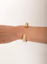 Quarry - Double Caro Cuff - Brass - Verdalina