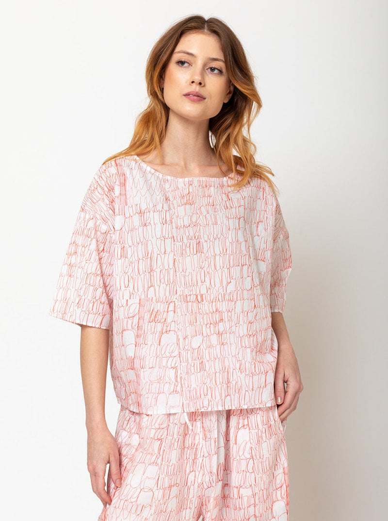 Manuelle Guibal - Oversized Top - Bic Red - Verdalina