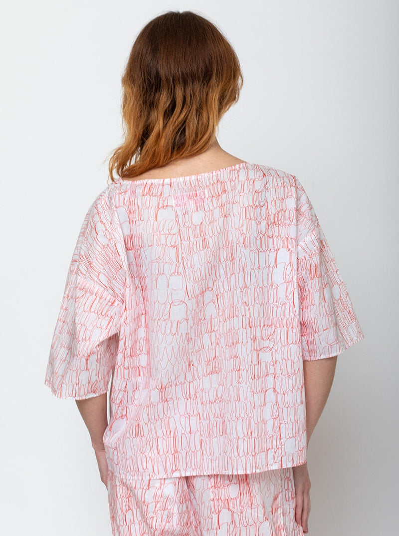 Manuelle Guibal - Oversized Top - Bic Red - Verdalina