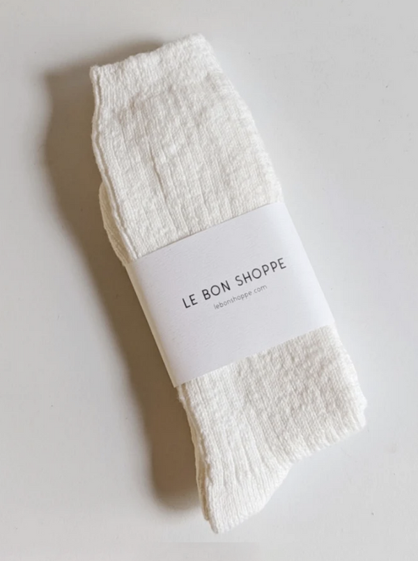 Le Bon Shoppe - Cottage Socks - White Linen - Verdalina