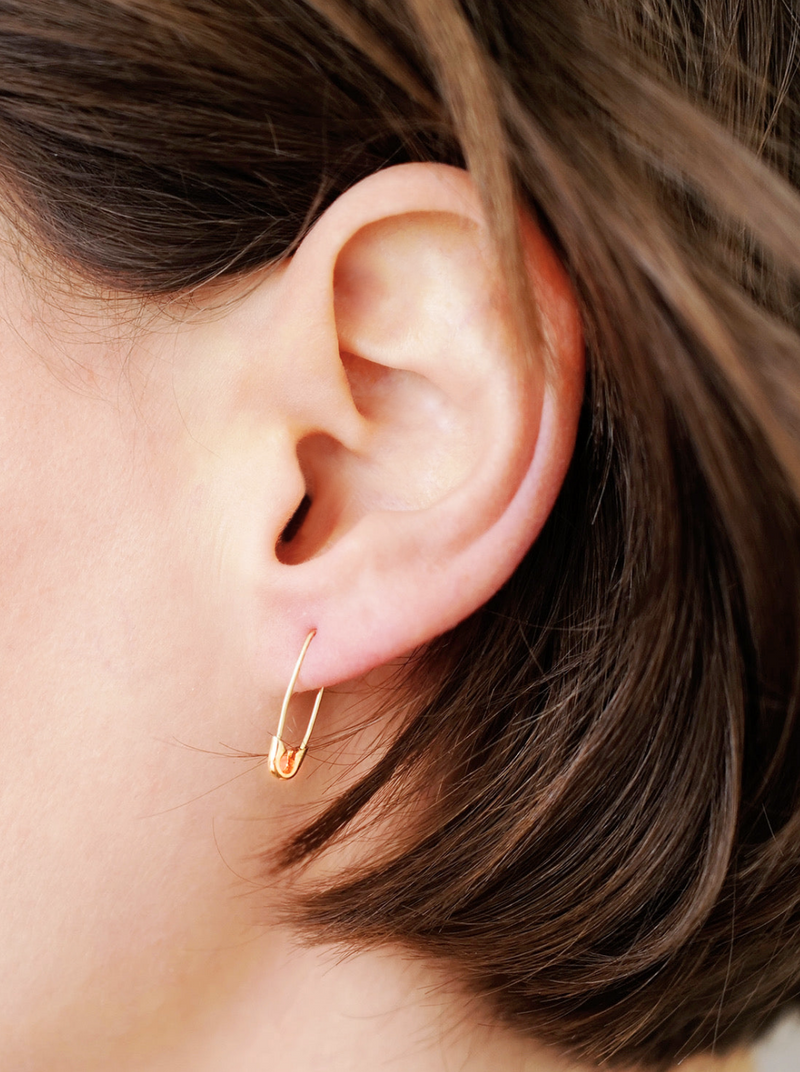 Safety pin earrings zara clearance
