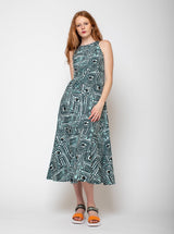 Odeeh - Sleeveless Printed Dress - Amazonas - Verdalina
