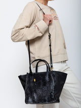 Kempton & Co - Stone Shearling Mini Tote - Verdalina