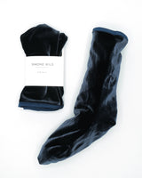 Simone Wild - Velvet Ankle Socks - Verdalina